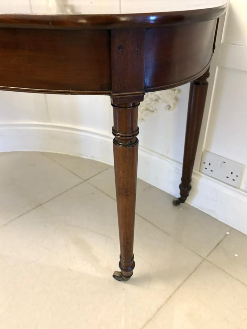 Antique George III Figured Mahogany Console Table - Image 7